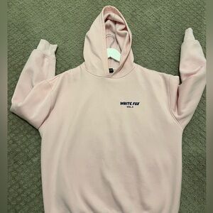 Pink White Fox Hoodie